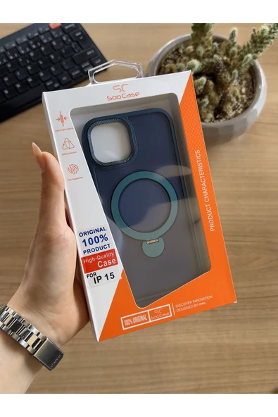 MTL iPhone 15 Standlı Ve MagSafe Kılıf Soocase622 - 5