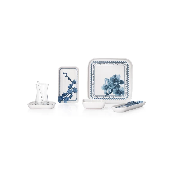 Schafer Luca Kahvaltı Takımı 32 Parça-Mavi02 - 4