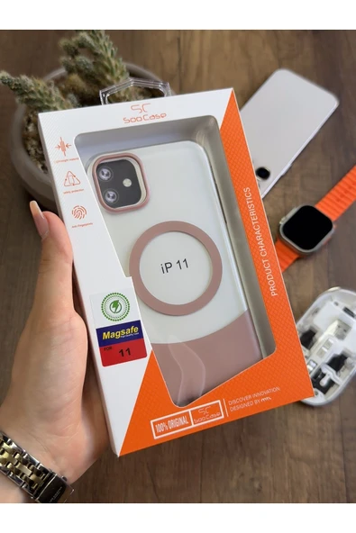 MTL iPhone 11 Magsafe Uyumlu Mika Sararmaz Kılıf SooCase720 - 5