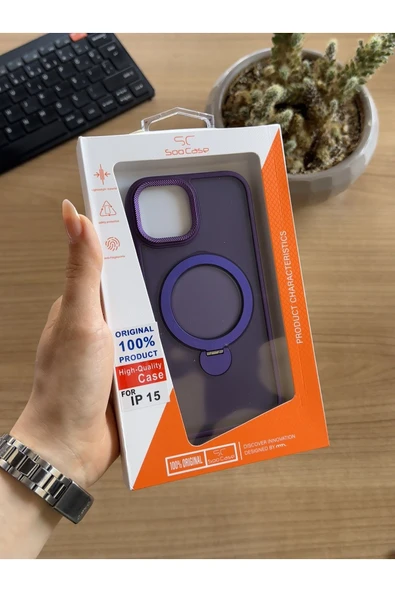MTL iPhone 15 Standlı Ve MagSafe Kılıf Soocase622 - 5