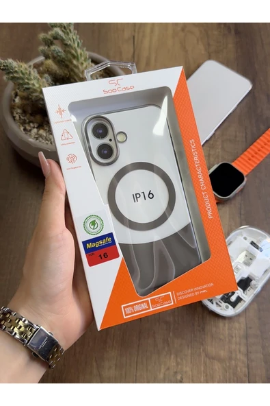 MTL iPhone 16 Magsafe Uyumlu Mika Sararmaz Kılıf SooCase720 - 5