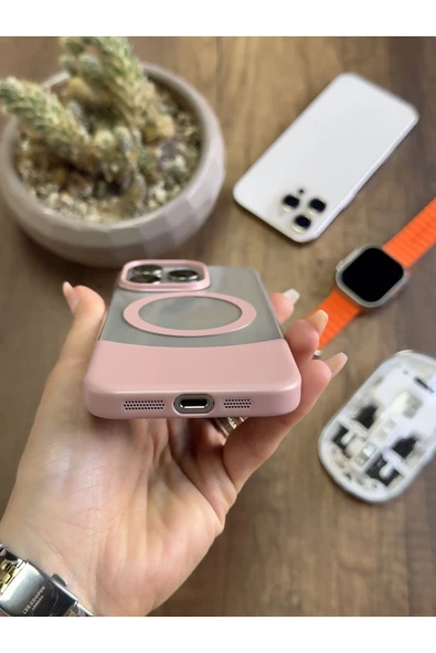 MTL iPhone 14 Pro Magsafe Uyumlu Mika Sararmaz Kılıf SooCase720 - 3