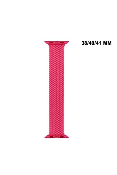 MTL Apple Watch Uyumlu Watch 3 4 5 6 7 8 9 SeSeri 38 40 41mm Solo Loop Kordon Kayış Silikon S Beden MT86 - 3