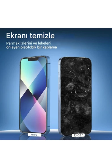 MTL 3'lü Paket iPhone 13 / iPhone 14 9H Temperli Cam Ekran Koruyucu (3 ADET) - 5