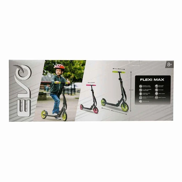 Evo 2 Tekerlekli Flexi Max Yeşil Scooter - 4