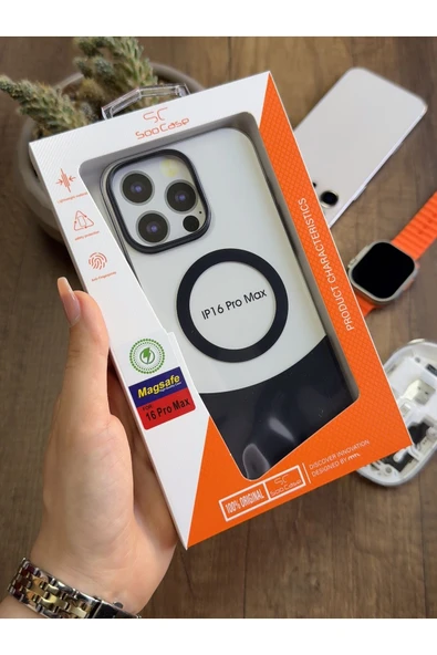 MTL iPhone 16 Pro Max Magsafe Uyumlu Mika Sararmaz Kılıf SooCase720 - 5
