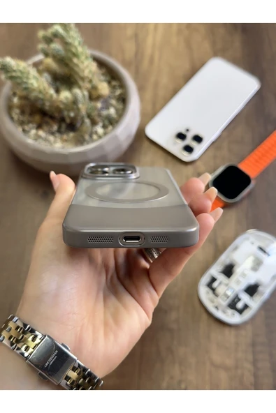 MTL iPhone 14 Pro Magsafe Uyumlu Mika Sararmaz Kılıf SooCase720 - 3