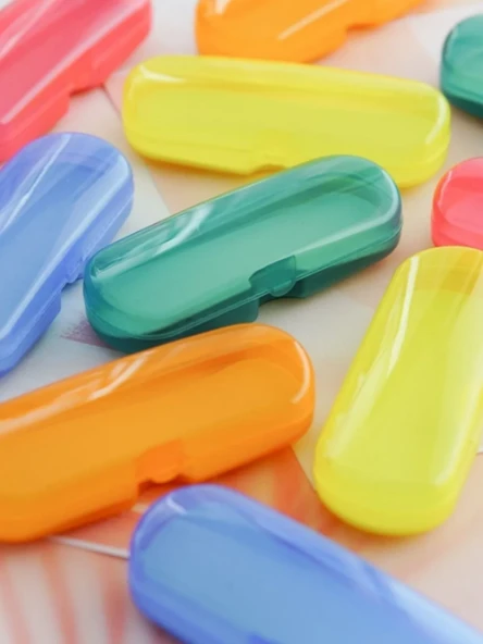 Özel Tasarım Şeffaf Çocuk Gözlük Kabı BNT127 - Resim 4