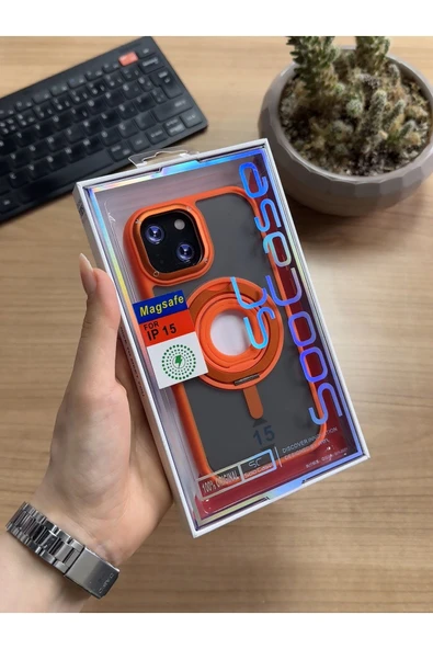 MTL iPhone 15 Standlı Ve Yüzüklü MagSafe Kılıf Soocase721 - 5