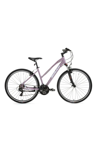 8200 TREKKİNG BİSİKLETİ 45 CM V 700C 21 VİTES MAT MOR BEYAZ MOR ürün görseli 1