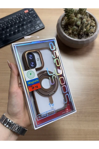 MTL iPhone 16 Standlı Ve Yüzüklü MagSafe Kılıf Soocase721 - 5