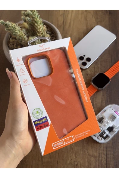 MTL iPhone 16 Pro Max Uyumlu Kadife Yüzeyli MagSafe Uyumlu Premium Kılıf SooCase691 - 5