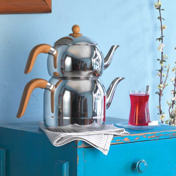 Korkmaz A196 Retro Çaydanlık Takımı - 2