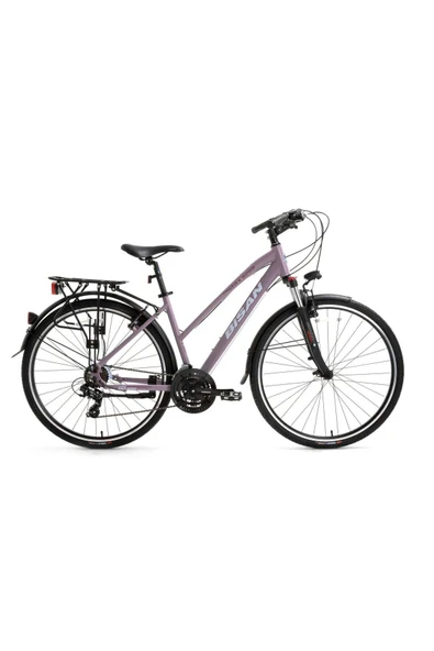 Bisan 8200 CİTY ŞEHİR BİSİKLETİ 45 CM V 700C 21 VİTES MAT MOR BEYAZ MOR - Resim 6