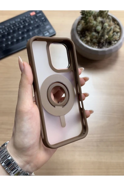 MTL iPhone 16 Standlı Ve Yüzüklü MagSafe Kılıf Soocase721 - 4