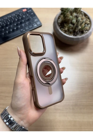MTL iPhone 16 Standlı Ve Yüzüklü MagSafe Kılıf Soocase721 - 1