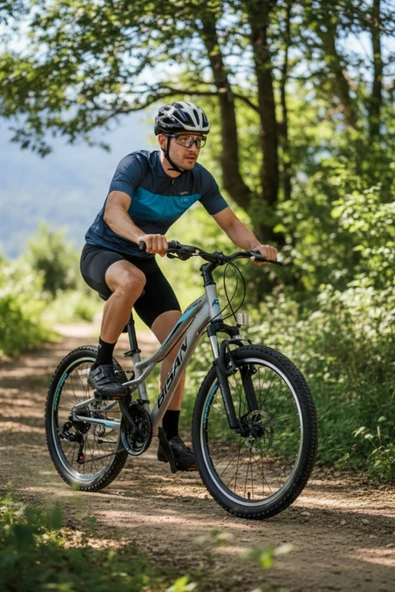 Bisan BİSAN BUFFALO DAĞ BİSİKLETİ 35 CM V 26 JANT 21 VİTES AÇIK GRİ SİYAH MAVİ ürün görseli 1