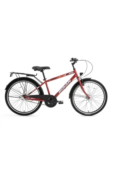 Bisan HERO ERKEK ŞEHİR BİSİKLETİ 36CM V 24 JANT 3 VİTES METALİK KIRMIZI KIRMIZI ürün görseli 1