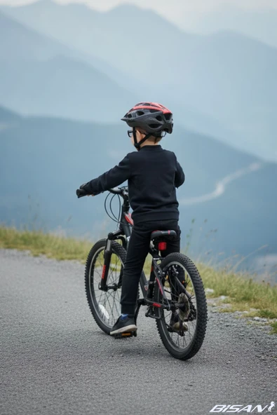 Bisan BUFFALO ÇOCUK BİSİKLETİ 20 JANT ÇELİK KADRO 28 CM V-FREN 18 VİTES MAT SİYAH KIRMIZI (6-8 YAŞ) - Resim 3