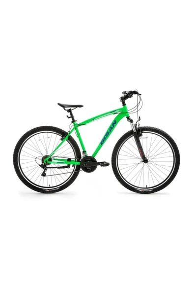 Bisan LEON DAĞ BİSİKLETİ 48 CM V 29 JANT 21 VİTES NEON YEŞİL LACİVERT ürün görseli 1