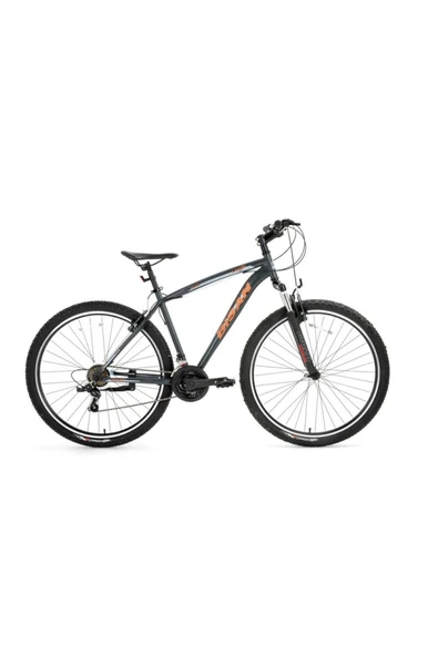 LEON ERKEK DAĞ BİSİKLETİ 48CM V 29 JANT 21 VİTES MAT GRİ TURUNCU - 1