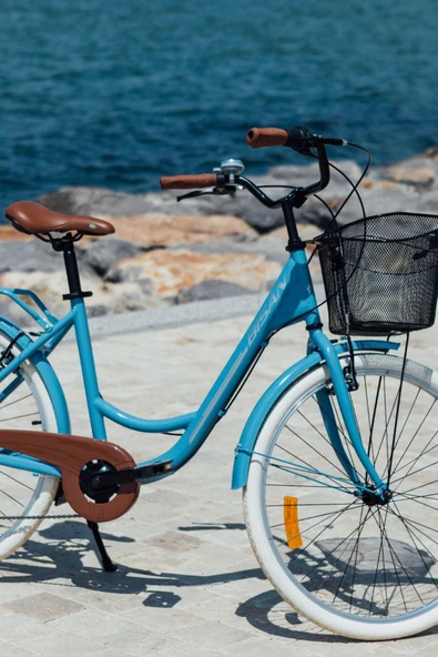 Bisan BİSAN SORRENTO-S ŞEHİR BİSİKLETİ 44 CM V 26 JANT 7 VİTES BEBEK MAVİSİ SİLVER - Resim 4