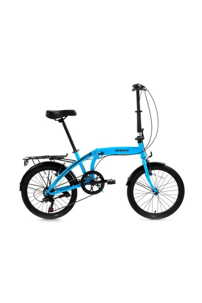 Bisan TWIN-S KATLANIR BİSİKLET 32CM V 20 JANT 6 VİTES AÇIK MAVİ SİYAH ürün görseli 1