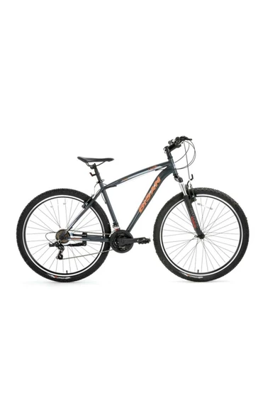 LEON ERKEK DAĞ BİSİKLETİ 46CM V 26 JANT 21 VİTES MAT GRİ TURUNCU ürün görseli 1
