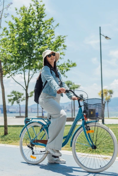 Bisan BİSAN SORRENTO-S ŞEHİR BİSİKLETİ 44 CM V 26 JANT 7 VİTES BEBEK MAVİSİ SİLVER - Resim 6