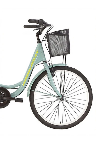 Bisan SORRENTO ŞEHİR BİSİKLETİ 36 CM V 24 JANT 3 VİTES SHIMANO NEXUS SL KONTRA FREN - ÇAĞLA YEŞİLİ - Resim 7