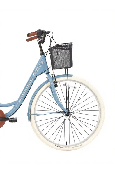 Bisan BİSAN SORRENTO ŞEHİR BİSİKLETİ 44 CM V 28 JANT 3 VİTES BEBEK MAVİSİ SİLVER - Resim 7