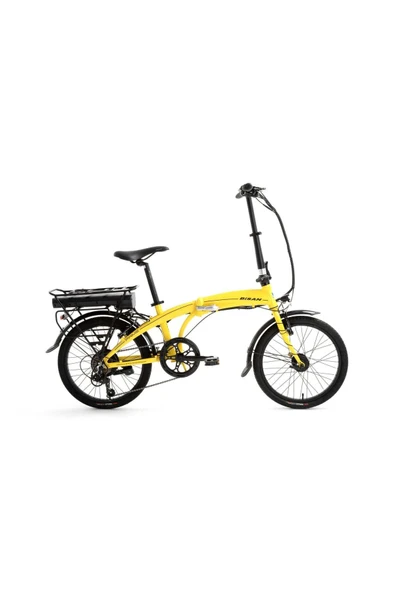 BİSAN PRİME ELEKTRİKLİ KATLANIR BİSİKLET 32 CM V 20 JANT 7 VİTES CAT SARI SİYAH - 1