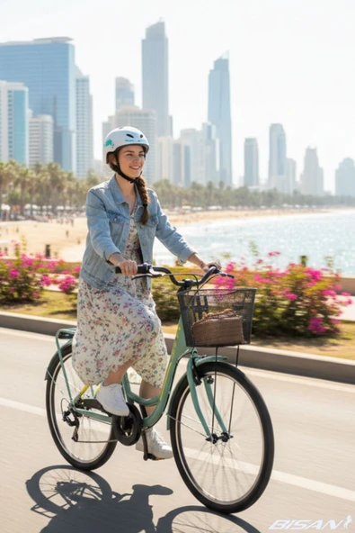 Bisan SORRENTO ŞEHİR BİSİKLETİ 36 CM V 24 JANT 3 VİTES SHIMANO NEXUS SL KONTRA FREN - ÇAĞLA YEŞİLİ ürün görseli 1