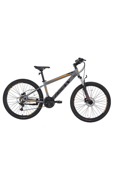 Bisan Cooper Dağ Bisikleti 37 Cm Hd 27.5 Jant 21 Vites Füme Siyah Turuncu ürün görseli 1