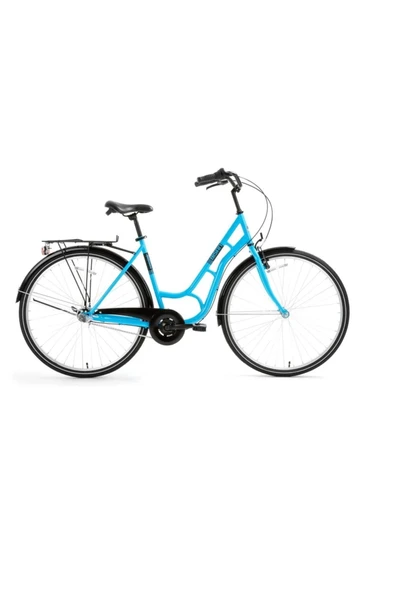 Bisan AMBIANCE KADIN ŞEHİR BİSİKLETİ 51CM V 28 JANT 3 VİTES MAVİ SİYAH ürün görseli 1
