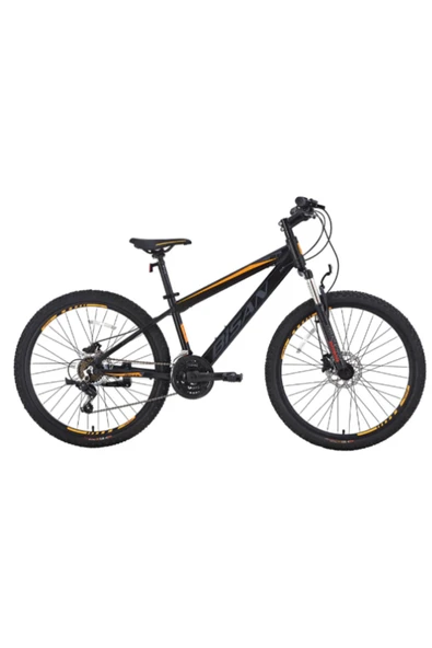 BİSAN COOPER DAĞ BİSİKLETİ 37 CM MD 27.5 JANT 21 VİTES MAT SİYAH TURUNCU - 1
