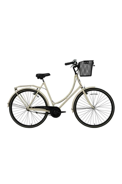 Bisan Paradıse 28 Jant Kadın Şehir Bisikleti 54 cm Çelik Kadro V-Fren Krem Gri (Vitessiz) - Resim 5