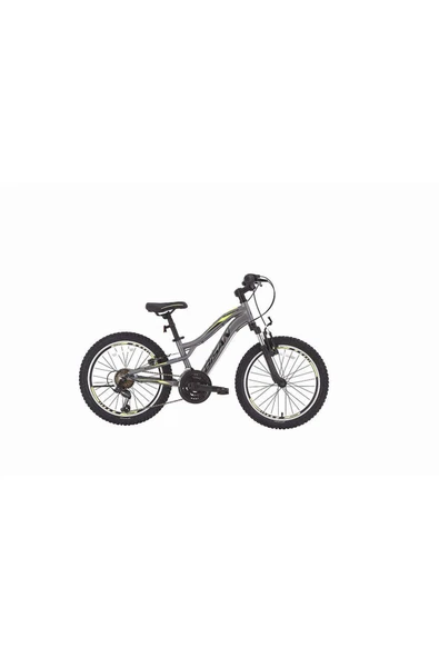 BİSAN BUFFALO ÇOCUK BİSİKLETİ 30 CM V 24 JANT 18 VİTES FÜME SİYAH SARI - 1