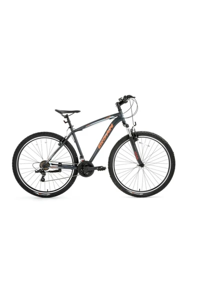 Bisan LEON ERKEK DAĞ BİSİKLETİ 48CM V 27.5 JANT 21 VİTES MAT GRİ TURUNCU ürün görseli 1