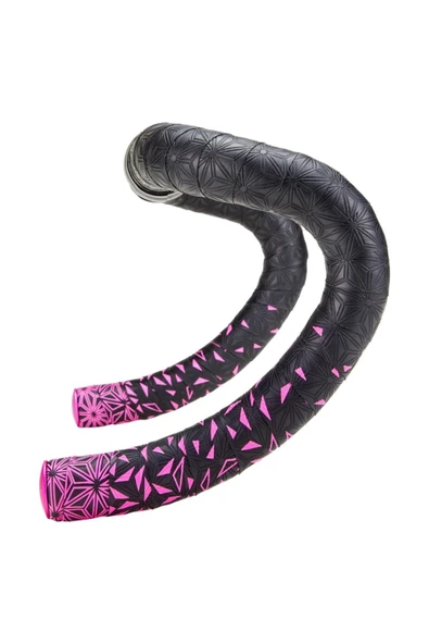 Supacaz BT-51 Super Sticky Kush-Neon Pink Star Fade w/Neon Pink Plugs GİDON SARGISI ürün görseli 1