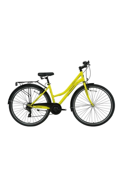 Smıle Şehir Bisikleti 44cm V 26 Jant 7 Vites Sarı Siyah - 1