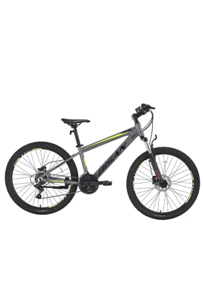 Bisan BİSAN COOPER DAĞ BİSİKLETİ 37 CM HD 27.5 JANT 21 VİTES AÇIK GRİ SİYAH SARI ürün görseli 1