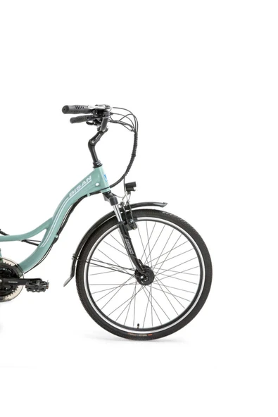 BİSAN FLORİDA ELEKTRİKLİ BİSİKLET 43 CM V 26 JANT 21 VİTES ÇAĞLA YEŞİLİ BEYAZ - 2