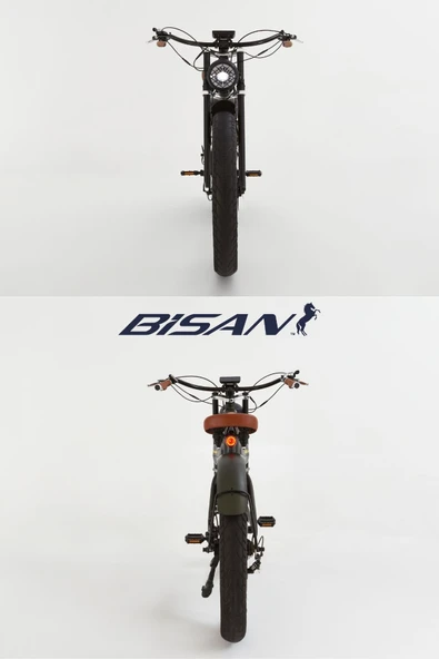 Bisan Rider Elektrikli Bisiklet 46 Cm Disk Fren 26 Jant 7 Vites Mat Siyah - Resim 7