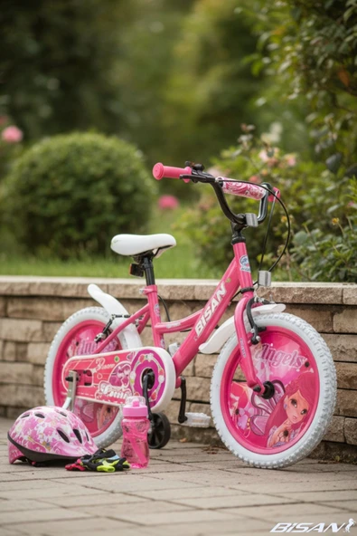 Bisan BİSAN ROSE ÇOCUK BİSİKLETİ 26 CM V FREN 16 JANT 1 VİTES METALİK PEMBE PEMBE - Resim 2