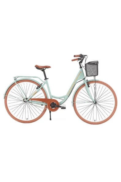 Bisan SORRENTO ŞEHİR BİSİKLETİ 44 CM V 28 JANT SHIMANO NEXUS 3 VİTES KONTRA FREN ÇAĞLA YEŞİLİ GOLD - Resim 4