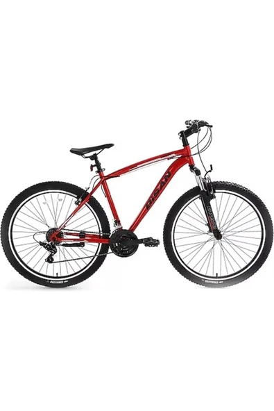 Bisan LEON ERKEK DAĞ BİSİKLETİ 48CM V 27.5 JANT 21 VİTES BAYRAK KIRMIZISI SİYAH ürün görseli 1