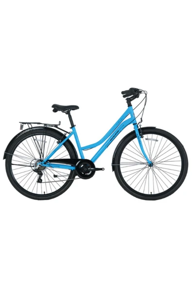 Bisan BİSAN SMİLE ŞEHİR BİSİKLETİ 44 CM V 28 JANT 7 VİTES AÇIK MAVİ SİYAH ürün görseli 1