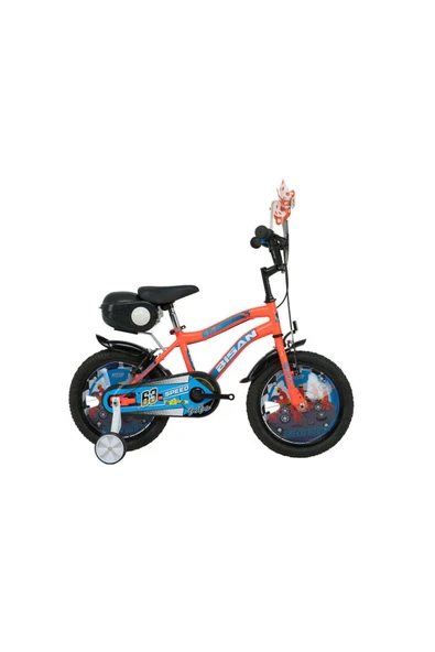 BİSAN BOBO ÇOCUK BİSİKLETİ 26 CM V FREN 16 JANT 1 VİTES NEON TURUNCU MAVİ - 1