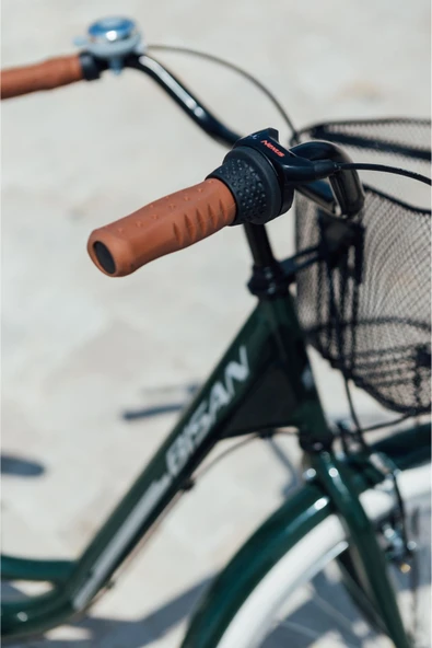 Bisan SORRENTO ŞEHİR BİSİKLETİ 44 CM V 26 JANT 3 VİTES SHIMANO NEXUS KONTRA FREN YEŞİL SİLVER - Resim 2